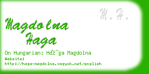 magdolna haga business card